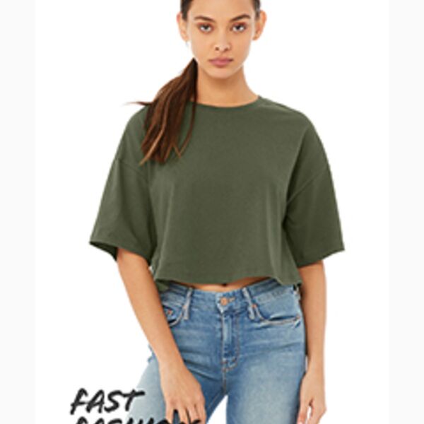 FWD Fashion Ladies' Jersey Cropped T-Shirt Thumbnail