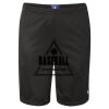 Unisex Polyester Mesh 9" Shorts with Pockets Thumbnail
