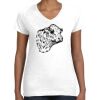 Women's Fine Jersey V-Neck Tee Thumbnail