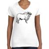 Women's Fine Jersey V-Neck Tee Thumbnail