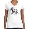 Women's Fine Jersey V-Neck Tee Thumbnail