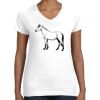 Women's Fine Jersey V-Neck Tee Thumbnail