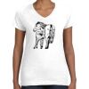 Women's Fine Jersey V-Neck Tee Thumbnail