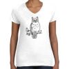 Women's Fine Jersey V-Neck Tee Thumbnail