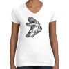 Women's Fine Jersey V-Neck Tee Thumbnail