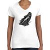 Women's Fine Jersey V-Neck Tee Thumbnail