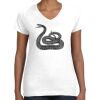 Women's Fine Jersey V-Neck Tee Thumbnail