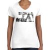 Women's Fine Jersey V-Neck Tee Thumbnail