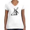 Women's Fine Jersey V-Neck Tee Thumbnail