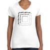Women's Fine Jersey V-Neck Tee Thumbnail