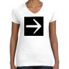 Women's Fine Jersey V-Neck Tee Thumbnail