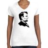 Women's Fine Jersey V-Neck Tee Thumbnail