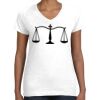 Women's Fine Jersey V-Neck Tee Thumbnail