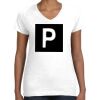 Women's Fine Jersey V-Neck Tee Thumbnail