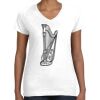 Women's Fine Jersey V-Neck Tee Thumbnail