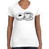 Women's Fine Jersey V-Neck Tee Thumbnail