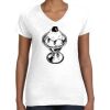 Women's Fine Jersey V-Neck Tee Thumbnail