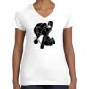 Women's Fine Jersey V-Neck Tee Thumbnail