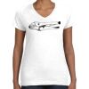 Women's Fine Jersey V-Neck Tee Thumbnail