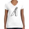 Women's Fine Jersey V-Neck Tee Thumbnail