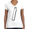 Women's Fine Jersey V-Neck Tee Thumbnail