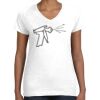 Women's Fine Jersey V-Neck Tee Thumbnail