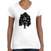 Women's Fine Jersey V-Neck Tee Thumbnail