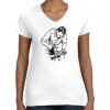 Women's Fine Jersey V-Neck Tee Thumbnail
