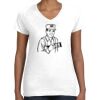 Women's Fine Jersey V-Neck Tee Thumbnail