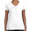 Women's Fine Jersey V-Neck Tee Thumbnail