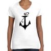 Women's Fine Jersey V-Neck Tee Thumbnail