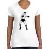 Women's Fine Jersey V-Neck Tee Thumbnail