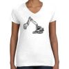 Women's Fine Jersey V-Neck Tee Thumbnail
