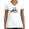 Women's Fine Jersey V-Neck Tee Thumbnail