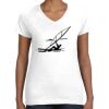 Women's Fine Jersey V-Neck Tee Thumbnail