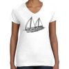 Women's Fine Jersey V-Neck Tee Thumbnail