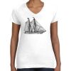 Women's Fine Jersey V-Neck Tee Thumbnail
