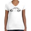 Women's Fine Jersey V-Neck Tee Thumbnail