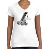Women's Fine Jersey V-Neck Tee Thumbnail