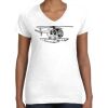 Women's Fine Jersey V-Neck Tee Thumbnail