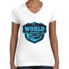 Women's Fine Jersey V-Neck Tee Thumbnail