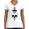 Women's Fine Jersey V-Neck Tee Thumbnail
