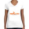Women's Fine Jersey V-Neck Tee Thumbnail
