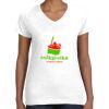 Women's Fine Jersey V-Neck Tee Thumbnail