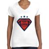 Women's Fine Jersey V-Neck Tee Thumbnail