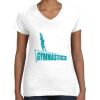 Women's Fine Jersey V-Neck Tee Thumbnail