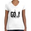 Women's Fine Jersey V-Neck Tee Thumbnail