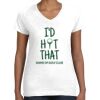 Women's Fine Jersey V-Neck Tee Thumbnail