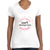Women's Fine Jersey V-Neck Tee Thumbnail