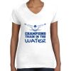 Women's Fine Jersey V-Neck Tee Thumbnail